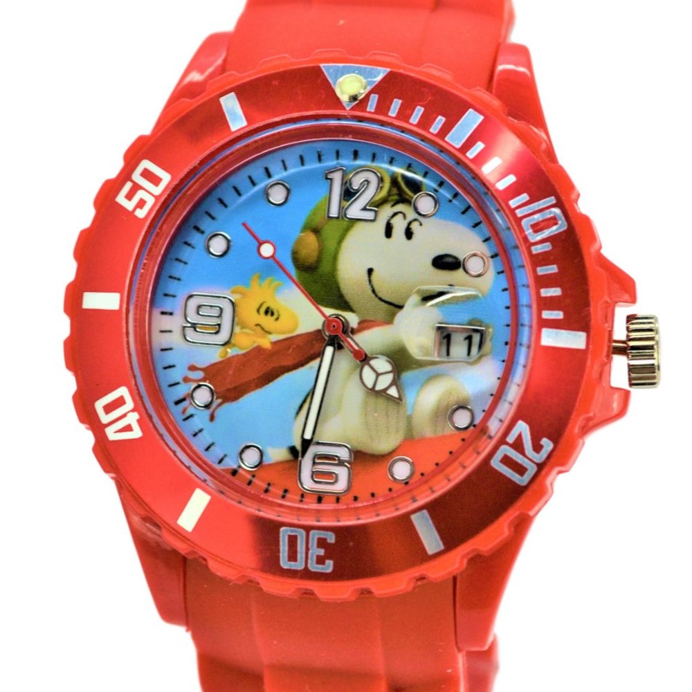 New Snoopy Gift Set Wrist Watch & Drawstring Large Backpack For Children Boys . - Picture 8 of 11